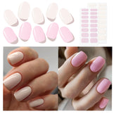 Modelones pegatinas uñas gel semicurado, conjunto de 64 piezas para una manicura rápida en casa