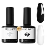 Modelones gel blanco 15 ml para bases y nail art versátil