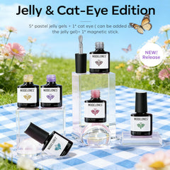 Modelones Efecto Ojo de Gato plateado para uñas con brillo único