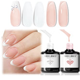 Modelones esmalte gel Frances blanco leche en botella para French clásico.
