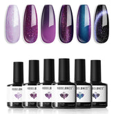 Modelones: esmalte gel ojo de gato en set de 6 colores para acabado impactante