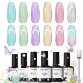 Modelones Esmalte Gel Set 6 Colores para manicuras versátiles