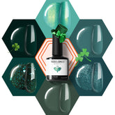 Modelones esmalte gel verde etéreo: 6 colores para manicura duradera.