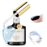 Modelones Extra Glossy Top Coat bottle delivers brilliant clarity and long-lasting shine.
