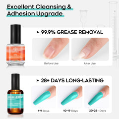 Modelones fórmula libre de ácido: cuidado suave para uñas naturales.