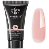 Modelones gel extensor uñas tono piel natural para alargar uñas con aspecto natural.