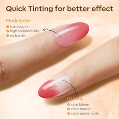 Modelones gel floración para realzar detalles con pincel fino
