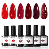 Modelones gel nail polish kit with six colors, ideal for at-home salon-quality nails.