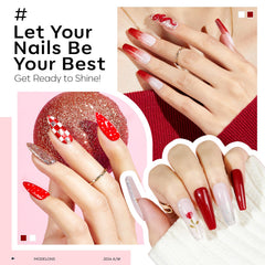 Modelones glitter champagne polish bottle adds festive sparkle for celebrations.