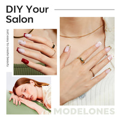 Modelones half-matte texture provides better grip for secure application.