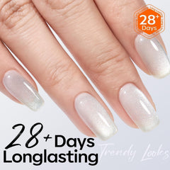 Modelones Heart Cat Eye gloss finish demonstrated on a swatch with reflective shimmer.