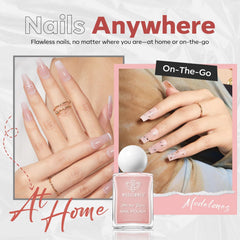 modelones Esmalte Jelly Nude: uñas translúcidas para un aspecto natural.