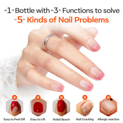 Modelones Nail Dehydrator and Primer application on nail to boost prep and adhesion