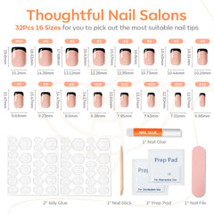 Modelones nail file and cuticle stick included for precise shaping and prep.