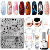 Modelones nail stamping kit plate set for creative home nail art