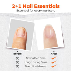modelones nail-strengthener brush applying to nails for stronger-looking nails