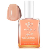 Modelones Nail Strengthener Nude Bottle: natural nude look with subtle shine.
