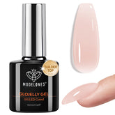 Modelones Nude Builder botella 15 ml, brillo duradero para uñas.
