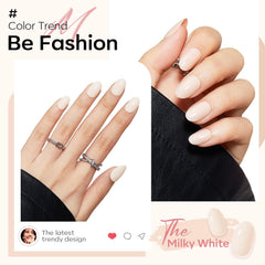 Modelones oval full-cover nails with 16 sizes for a perfect fit