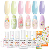 Modelones Pastel Gel rosa suave para manicura elegante y duradera