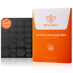 Modelones pegatinas adhesivas para uñas 240 piezas, estilo rápido