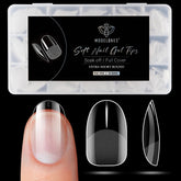 Modelones puntas de uñas redondas cortas para manicura en casa con acabado natural