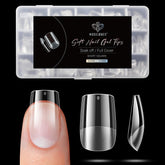 Modelones short square nail tips in 510-piece pack for quick DIY extensions.