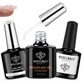 Modelones sistema engrosante para uñas ofrece protección triple para uñas débiles.