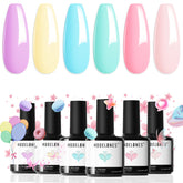 Modelones Spring Gel rosa pastel para uñas brillantes y duraderas.