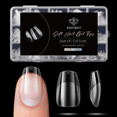 Modelones tips uñas forma atafad extra corto para extensif3n re1pida.