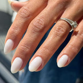 Modelones uñas postizas ovaladas, 32 piezas para tallas variadas, listas para usar.