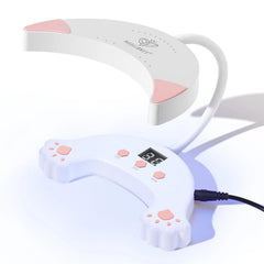 Modelones UV LED nail lamp with gooseneck for precise curing on each nail