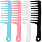 MODENGKONGJIAN wide-tooth detangling comb front view for smooth detangling with minimal pulling.