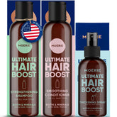 Moerie Hair Growth Shampoo bottle for thicker, healthier-looking hair.