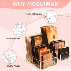 MOGUIMAX dual-function cosmetics drawer and countertop organizer keeps essentials organized.