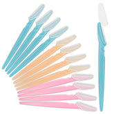 MoHern eyebrow razor 12pcs pack for precise facial hair removal on the go.