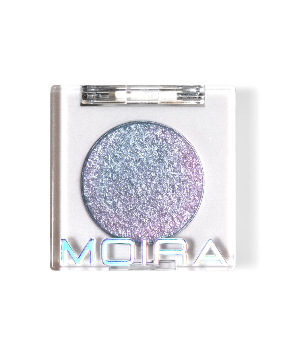 Moira Chroma Light Shadow Lilac Love foil finish adds bold shimmer to eyelids.