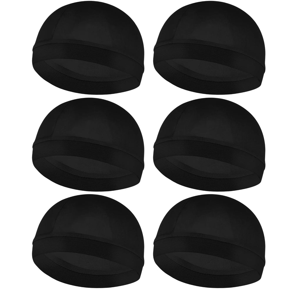 Molain 6pc wave cap with elastic band keeps waves neat all day.