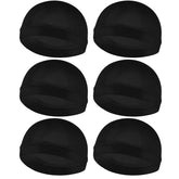 Molain 6pc wave cap with elastic band keeps waves neat all day.