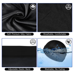 Molain silk-durag in breathable material protects hair while sleeping.