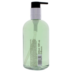 Molton Brown Refined White Mulberry label closeup shows vegan, paraben-free formula.