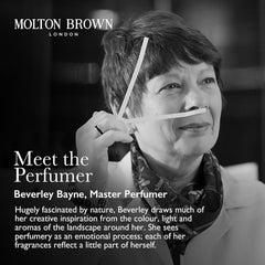 Molton Brown Seville-inspired scene evokes sunlit citrus courtyard ambiance.