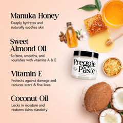 MOMMY LIFE Manuka honey and vitamin E packaging highlights clean non-toxic formula.