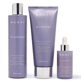 MONAT IR Clinical System thickening shampoo bottle aims to boost a fuller look for healthier hair.