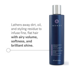 MONAT hair close-up shows soft texture and radiant shine.