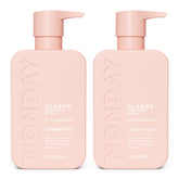 MONDAY Haircare Clarify champú botella: limpieza profunda para cabello grasa.