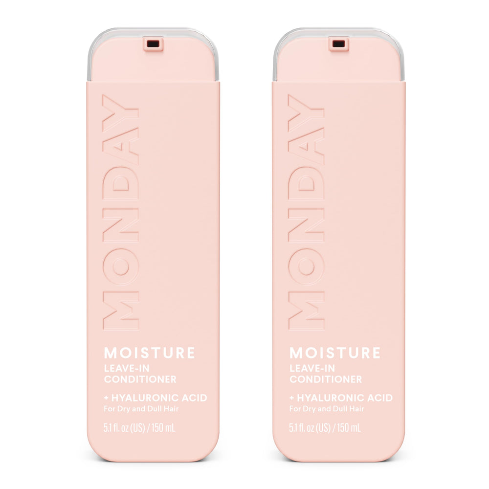 MONDAY Haircare acondicionador sin enjuague duo pack, vista frontal, hidratación diaria.