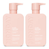 MONDAY HAIRCARE Curl Define Shampoo bottle highlighting nourishing formula for curls