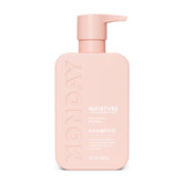 MONDAY HAIRCARE MOISTURE: botella visible para hidratación del cabello seco y opaco.