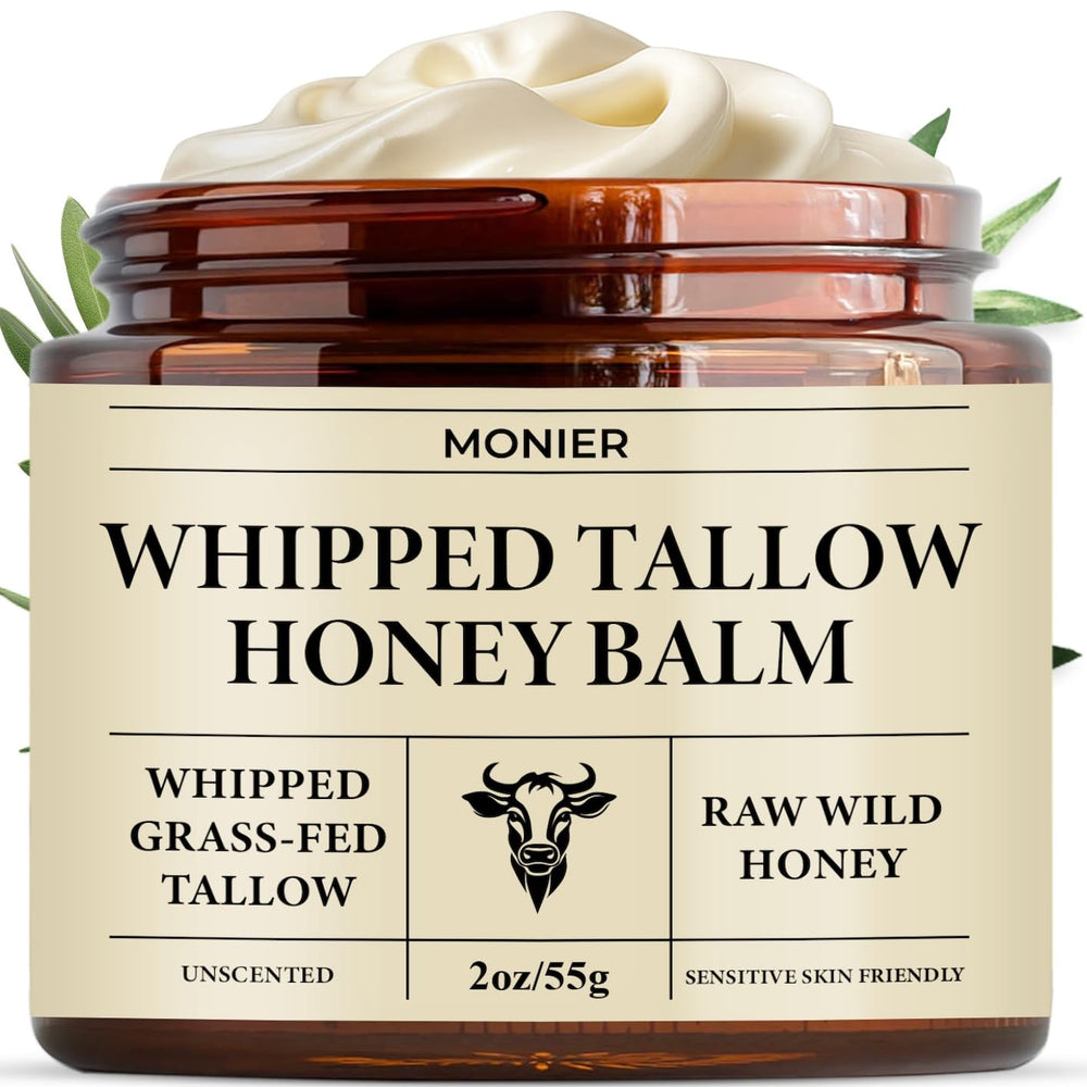 MONIER Tallow para rostro con miel, hidratación suave y rápida absorción.